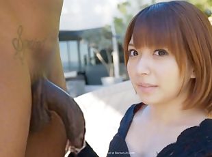 Rika Mari nipponese naughty teen interracial outdoor sex video