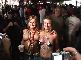 Fantasy Fest Party Girls - public nudity