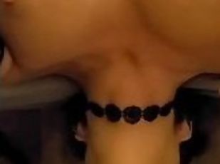 Throat Fucked and Ball Licking by my Big Tit Horny Stepsister Worshipping my Cock