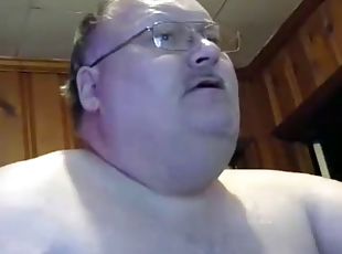 Grandpa cum on cam