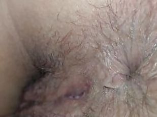 start with pussy ends with asshole. extreme close-up sexy wife
