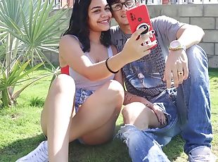 BIG ASS MORENA is invited by an influencer to her HOME, she doesnt want to cheat on her boyfriend