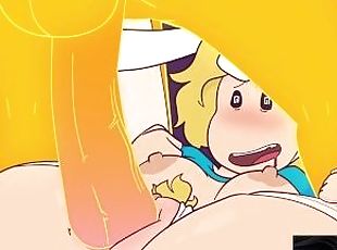 Cartoon creampie in pussy animation
