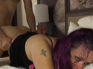 WIFE FUCKS MONSTER COCK & GETS CREAMPIE & FACIAL & HUBBY WATCHES Highlights