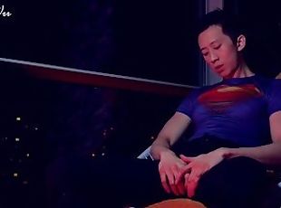 Asian Superman edged to oblivion by a twink