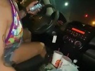 She tried to suck me dick while she was DRIVING ????