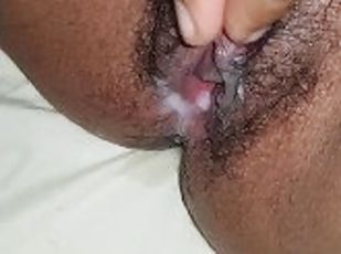 He stuck his finger in my hairy pussy and then came on top
