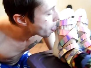 TSM - Licking and worshiping dirty boots worn by Dylan Rose