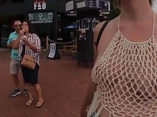 GoPro captures great reactions when I wear my see thru top out in public????