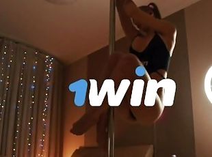 1win christmas gift unboxing & try on haul & pole dancing & getting naked