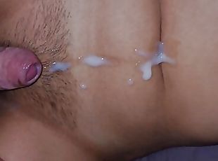 cumshot while my family is next door