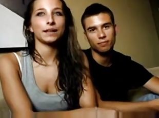 Young spanish couple fucking on cam