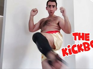 STEP GAY DADDY - THE KICKBOXER - THAI BOXING SHORTS ON, 80&#039;S MARTIAL ARTS FILM WATCHED, COCK TO JERK OFF YES!