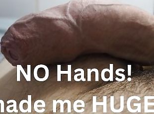 no hands is so much fun! made my uncut cock sooo hard????