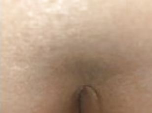 Getting fingered and fucked from behind rough and likes it