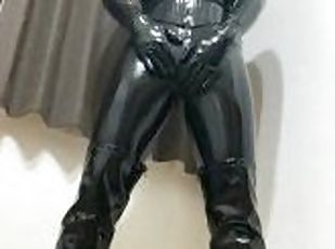 Full Rubber Standing Orgasm