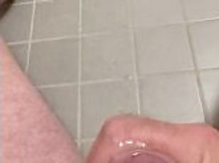 Daddy's cum all over the floor