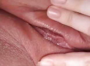 Rubbing my bare pussy