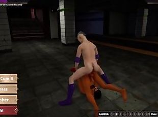 Masked Twink vs Brock- NakedFighter3D Gameplay