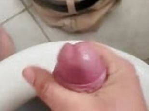 First handjob ever on cam! So horny with elastic ring